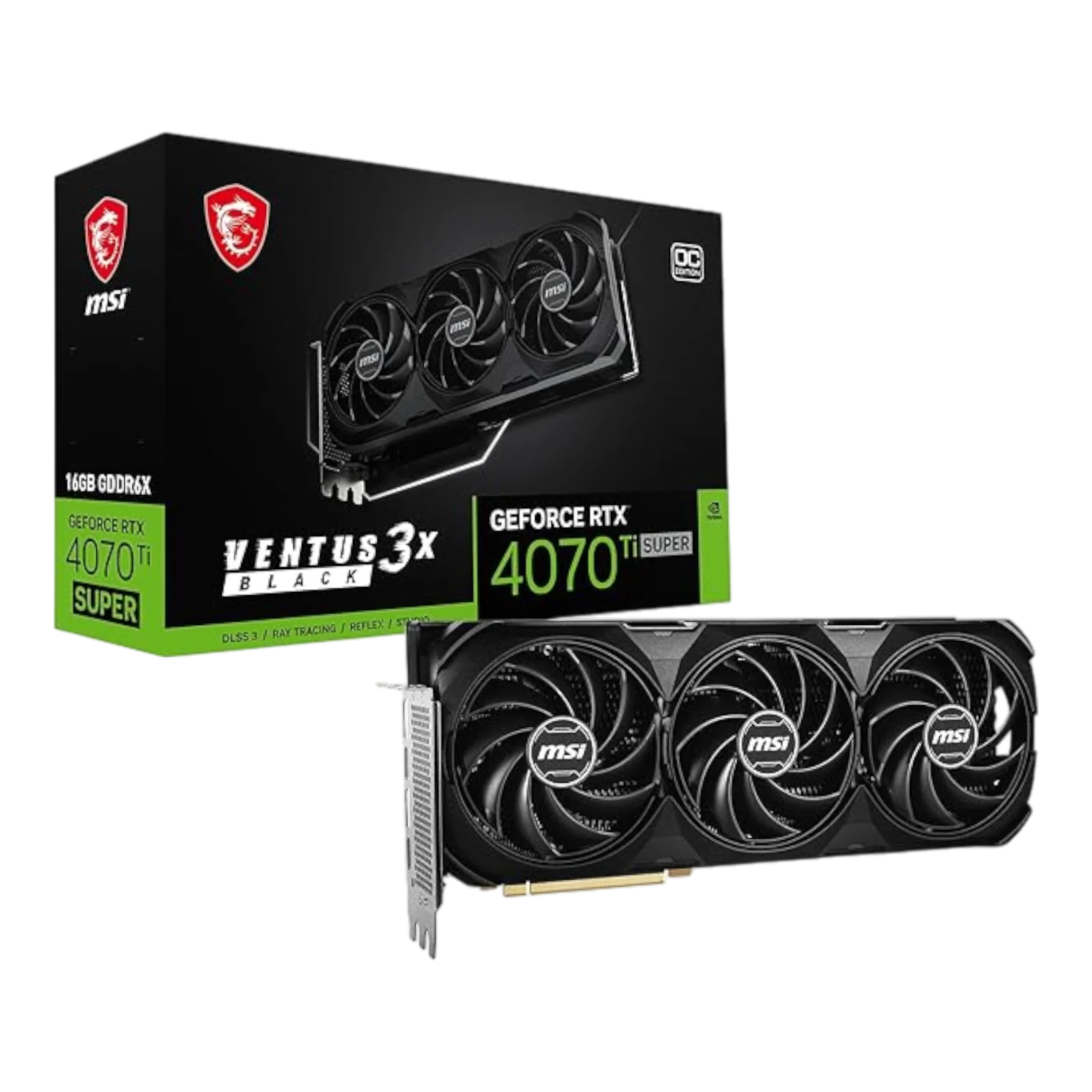 MSI Nvidia GeForce RTX 4070 Ti SUPER Ventus 3X 16G OC | Eze